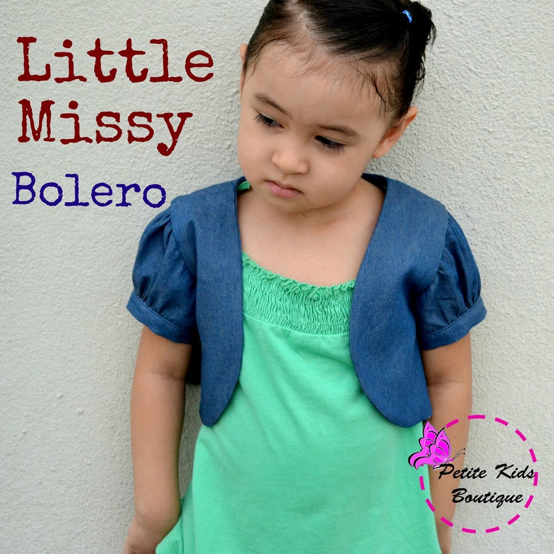 Outfit Bundle: Haven Dress and Little Misssy Bolero 12M 8Y PDF Pattern and Instructions Value Pack image 3