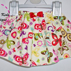 Lola Skirt for baby girl 0-24M Diaper cover attached-Tiered and bouncy skirt-comfortable and convenient to wear-Easy sew PDF pattern image 3