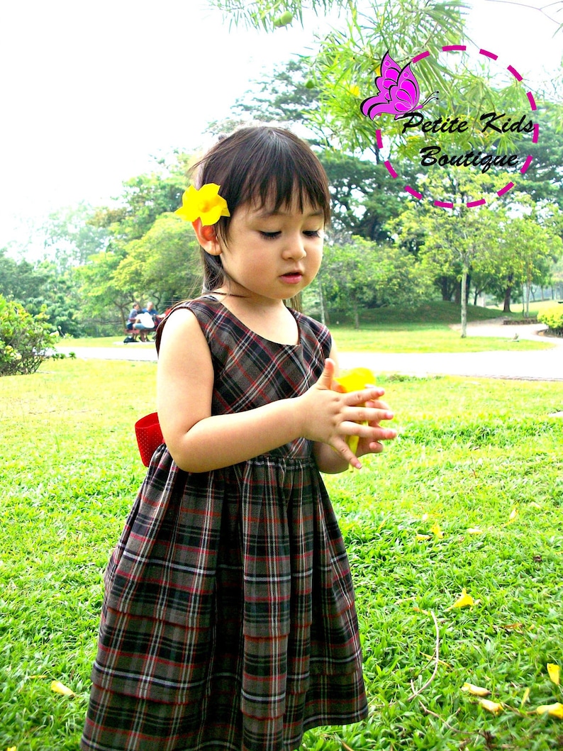 Colette Dress For Girl 12M-6Y-Faux layered skirt-Puffy sleeves option-Sleeveless option-Sash option-Easy Sew PDF pattern and Instruction image 5