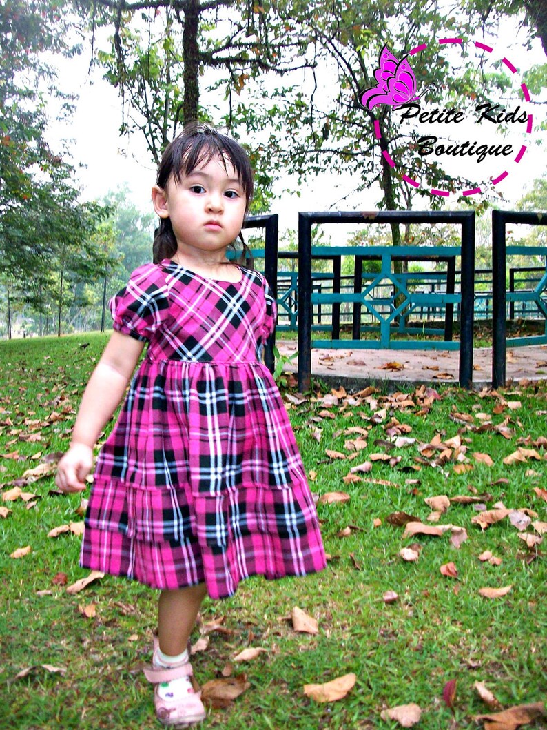 Colette Dress For Girl 12M-6Y-Faux layered skirt-Puffy sleeves option-Sleeveless option-Sash option-Easy Sew PDF pattern and Instruction image 4