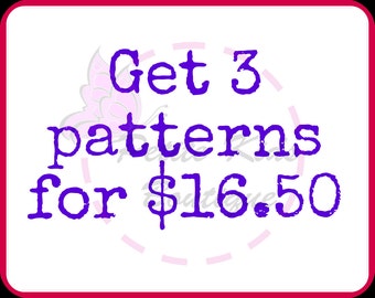Get 3 patterns for USD16.50 - Bundle promo - PDF patterns & Instruction - Easy sew Dress, Skirts for Girls and toddler