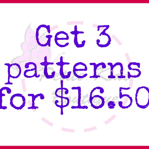 Obtenez 3 motifs pour USD16.50 - promo Bundle - PDF patrons & Instruction - facile a coudre robe, jupes pour filles et pour tout-petits