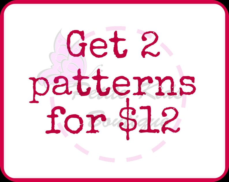 Bundle promo Buy 2 sewing patterns with only USD12 image 1