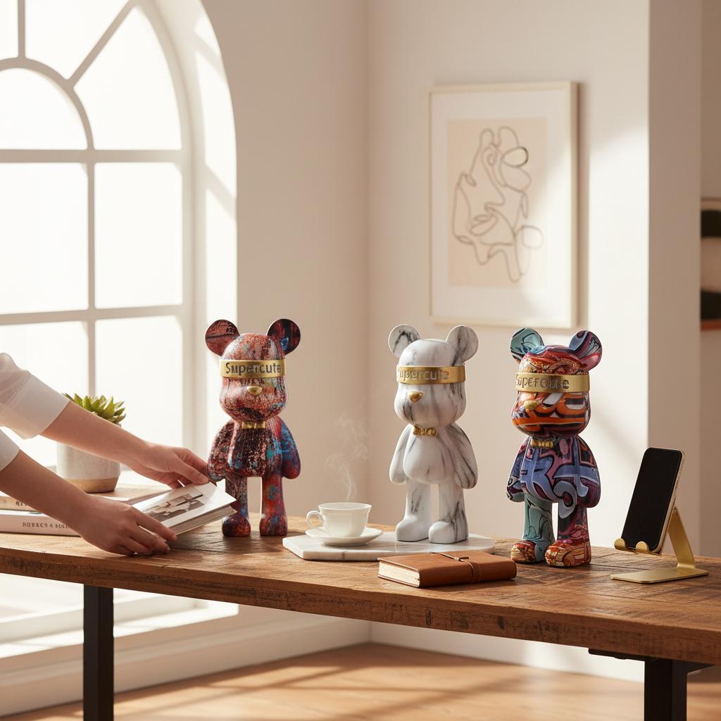 Graffiti bear statue - Etsy 日本