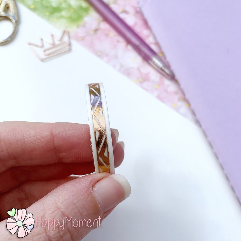 Slim Masking Tape 1 roll Rose gold Washi Tape