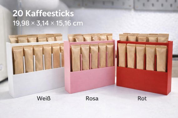 Coffee Stick Organizer | Coffee Station Organizer | Portion Coffee Sachet Holder | 3D Printed Kitchen Organizer | Optional for SKÅDIS