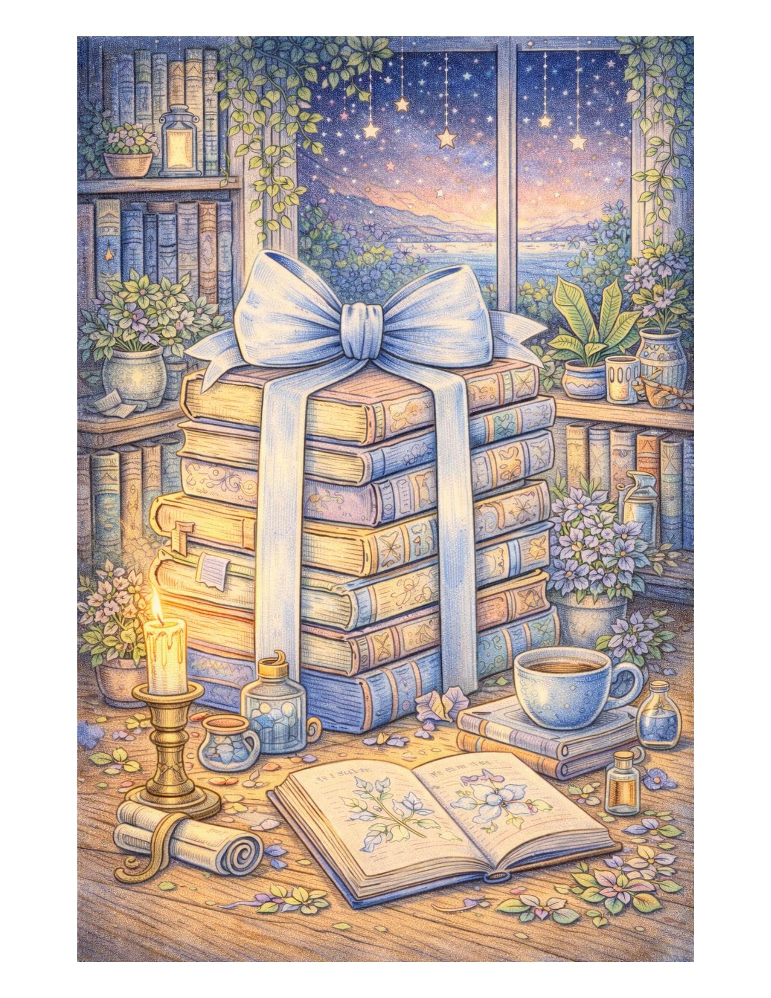 Book Lover Coloring Book – 30 Cozy Reading Nook Pages (instant Download ...