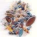Czech Pressed Glass Beads 50 Grams Assortment Misty Mountains Mix