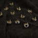 12 Rhodium finish 39ss Sew On Chaton Rhinestone Settings