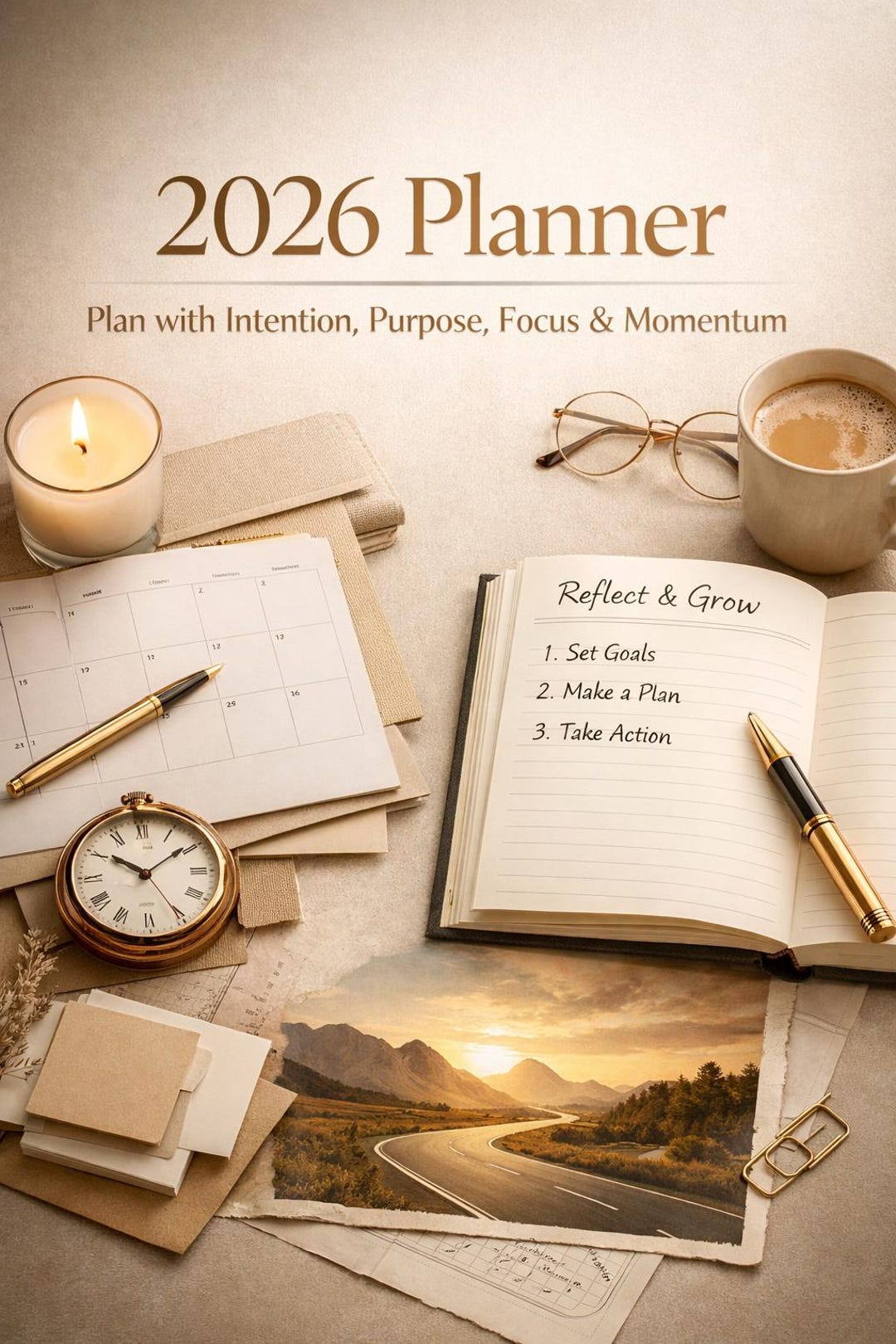 2026 Minimalist Planner Printable | Structured Weekly and Monthly ...