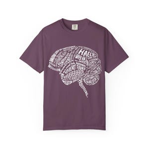 Brain Word Art T-shirt | Anatomy Typography Tee, Neuro Science Design image 9