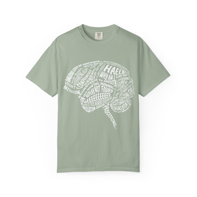 Brain Word Art T-shirt | Anatomy Typography Tee, Neuro Science Design image 5
