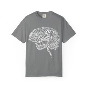 Brain Word Art T-shirt | Anatomy Typography Tee, Neuro Science Design image 7
