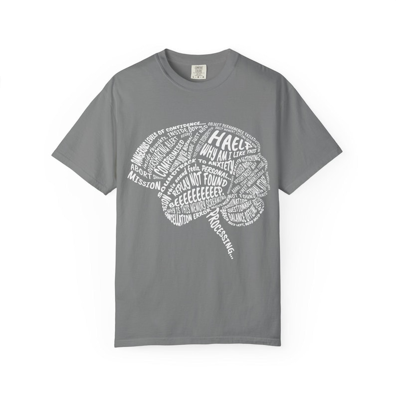 Brain Word Art T-shirt | Anatomy Typography Tee, Neuro Science Design image 7