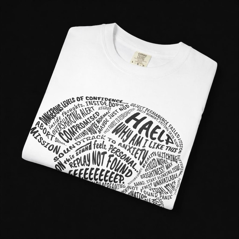 Brain Word Art T-shirt | Anatomy Typography Tee, Neuro Science Design image 4