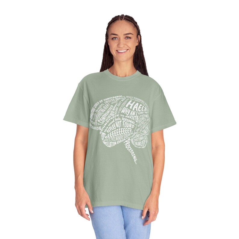 Brain Word Art T-shirt | Anatomy Typography Tee, Neuro Science Design image 6