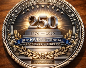 Moneda del 250 aniversario de EE. UU. 1776–2026, moneda con el escudo del águila, 250 años de libertad, artículo de colección patriótico estadounidense.