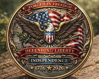 Moneda de la Constitución "Nosotros el Pueblo", Moneda de la Libertad Americana, Moneda de Desafío Patriótico de EE. UU., Regalo de Libertad, Moneda de Colección Histórica