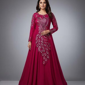 Paithani Gown - Etsy Singapore Paithani Gown - Etsy Singapore
