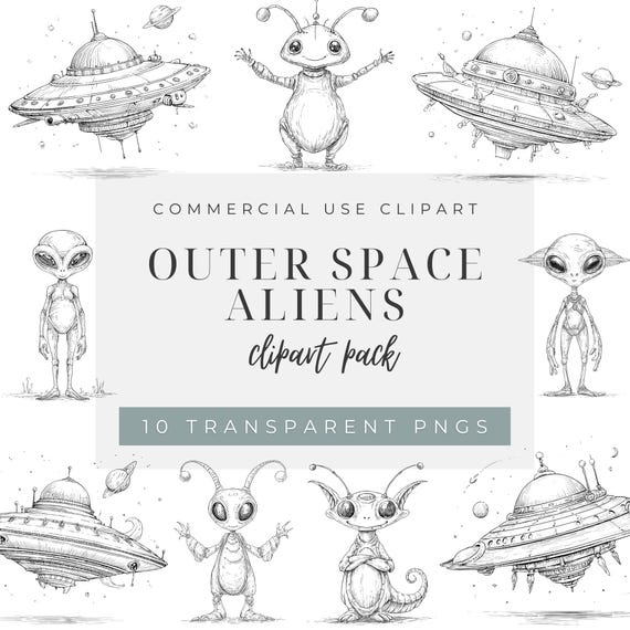 Alien Clipart Outline