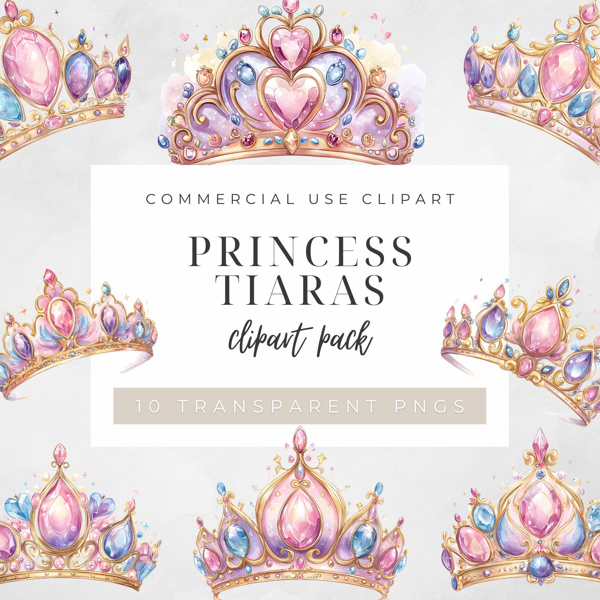 Pink tiara png - Etsy México, image size:2000x2000