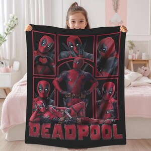 Couverture Deadpool, couverture Deadpool Wade Wilson, jetée super-héros Deadpool Avengers pour canapé-lit image 2