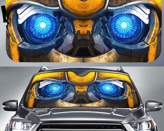 Bumblebee Car Sun Shade, Bumblebee Transformers Car Sunshade, Optimus Prime Transformers Car Sunshade Car Windshield Car Accessories