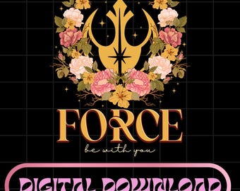 Che la Forza sia con te PNG, Floral Rebel Png, Disneyland Starwars Png, Galaxy's Edge, Vacanze in famiglia, Starwars Group, Download digitale