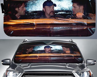 Winchester Movie Car Sunshade, Winchester Car Sunshade, Sam Winchester Dean Winchester Car Sun Shade Car Windshield Car Accessories