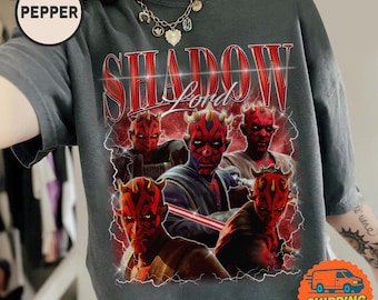 StarWars Maul Bootleg Vintage T-Shirt - Jedi Sith Graphic Tee, 90s Aesthetic Shirt, StarWars Gift 2026