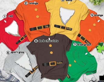 Disneyland 7 Dwarfs Costume Family Shirts, Evil Queen Halloween Shirt, Retro Snow White Shirt, Disneyland Halloween, Halloween 2026 Trip
