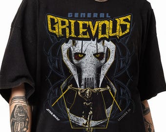 General Grievous StarWars Shirt: StarWars Villain Tee, Revenge of the Sith Comfort Shirt, Vintage Galaxy’s Edge DisneyTee
