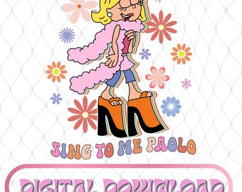 Sing To Me Paolo Lizzie McGuire PNG, Disneyland Channel Lizzie McGuire Shirt, Disneyland Family Matching Png, Magic Kingdom Digital Download