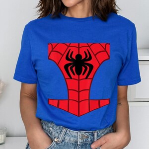 Spidey und seine erstaunliche Freunde Kostüm Halloween Shirt, Spider Man Kostüm Shirt, Miles Morales Geist Spinne Halloween, Halloween Gruppe Bild 4