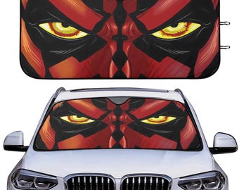 Parabrezza per auto Darth Maul Star Wars Galaxy Edge, parasole per auto Stormtrooper Darth Maul, accessorio per auto Darth Maul Star Wars