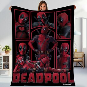 Couverture Deadpool, couverture Deadpool Wade Wilson, jetée super-héros Deadpool Avengers pour canapé-lit image 3