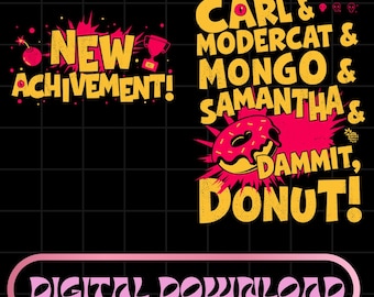 Nuevo logro Dungeon Crawler Carl PNG, Esto es un escándalo, Princesa Donut Cat Dungeon Crawler Carl, Amantes de Litrpg PNG, Descarga digital