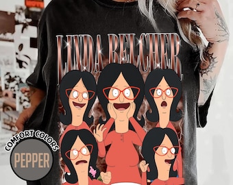 Linda Belcher Bootleg Rap Shirt, Bob's Burgers Vintage 90s Comfort Tee, Linda Belcher Graphic Shirt, Funny Fan Gift TShirt,Retro Bootleg Tee