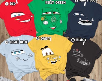 Disneyland Cars Halloween Costume Matching Shirts, Cars Group Shirt, Disneyland Vacation, Disneyworld Cars Shirt, Halloween Cars Pixar Shirt