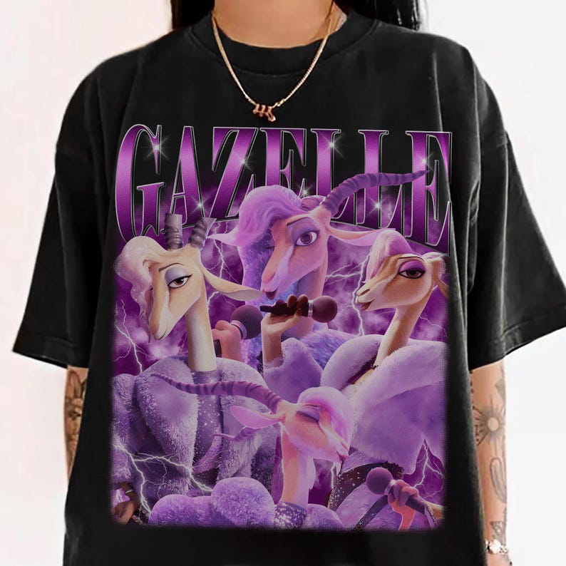 Koszulka Gazelle Zootopia Comfort, Koszulka Zootopia 2, Koszulka Disneyland, Koszulka Disneyworld, Koszulka DisneyFamily Comfort Matching, Magic Kingdom zdjęcie 1