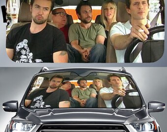 It's Always Sunny in Philadelphia Car Sun Shade | Frank Reynolds Dennis Reynolds Danny DeVito Car Sunshade Car Windshield Car Accessories