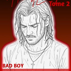 大人の塗り絵：ダークロマンス PDF | バッドボーイ塗り絵 | 即時ダウンロード | ハートラインズ第2巻 | 読者へのプレゼント