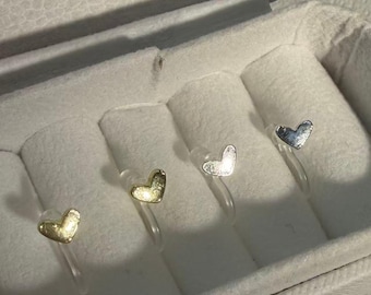 Mini Hammered Heart Ear Cuff | Toddler Girl Gift, Kids Fashion Accessory