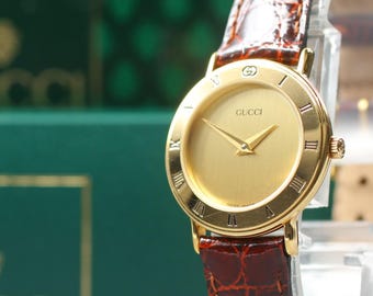 Gucci 2047L Women's Vintage Watch Gold New Battery - Etsy