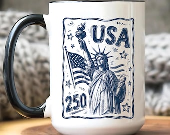 America 250Th Anniversary Coffee Cup, USA 250Th Mug, American History Gift, American Pride Mug, We The People Patriotic Mug