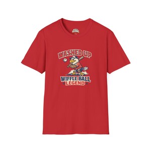 Washed Up Wiffle Ball Legend Shirt, Funny 4th of July Baseball T-Shirt, Patriotic Dad Tee image 12