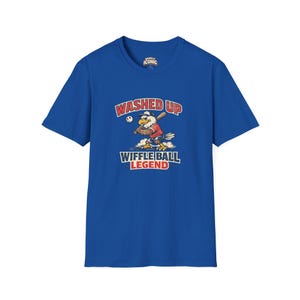 Washed Up Wiffle Ball Legend Shirt, Funny 4th of July Baseball T-Shirt, Patriotic Dad Tee image 10