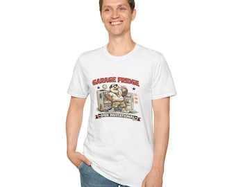 Garage Fridge Open Invitational Shirt, Funny 4th of July Beer T-Shirt, Patriotic Dad Tee