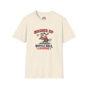 Washed Up Wiffle Ball Legend Shirt, Funny 4th of July Baseball T-Shirt, Patriotic Dad Tee image 8