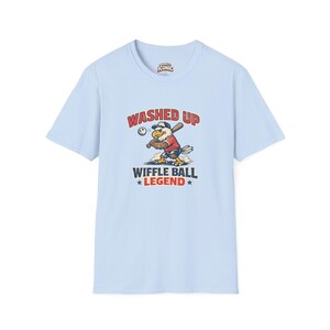 Washed Up Wiffle Ball Legend Shirt, Funny 4th of July Baseball T-Shirt, Patriotic Dad Tee image 9